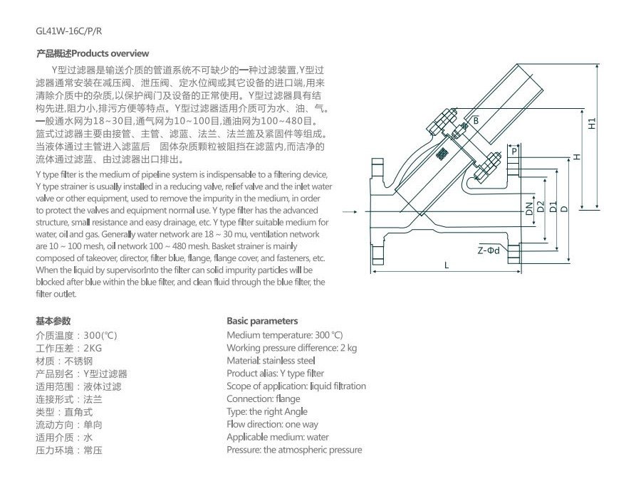 Y Lọc mặt bích inox 304 size DN25